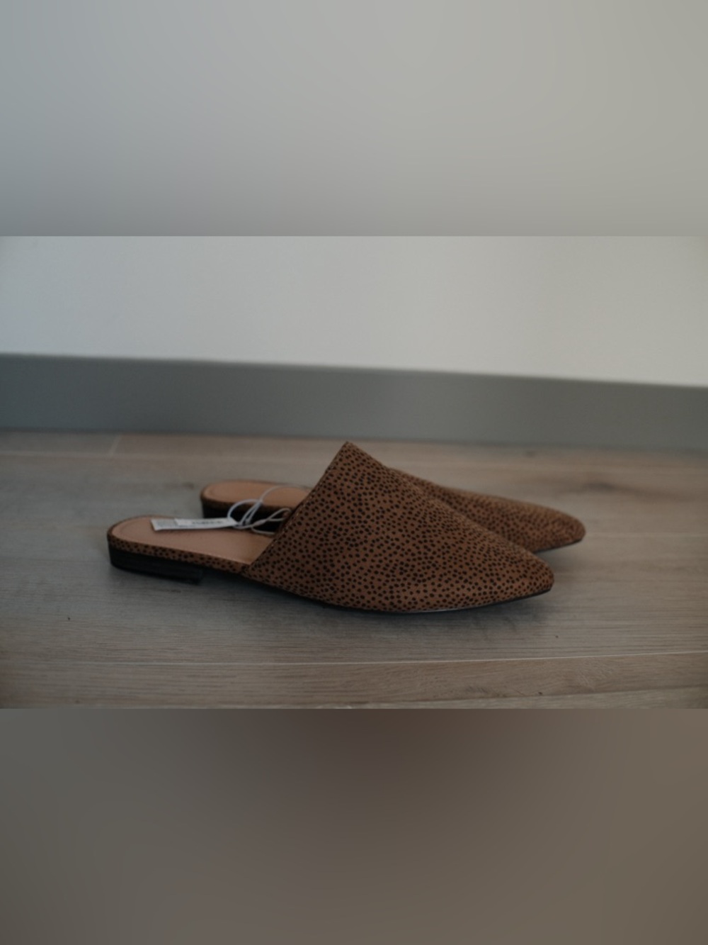 Old Navy Tan Brown Speckled Slip-On Mules